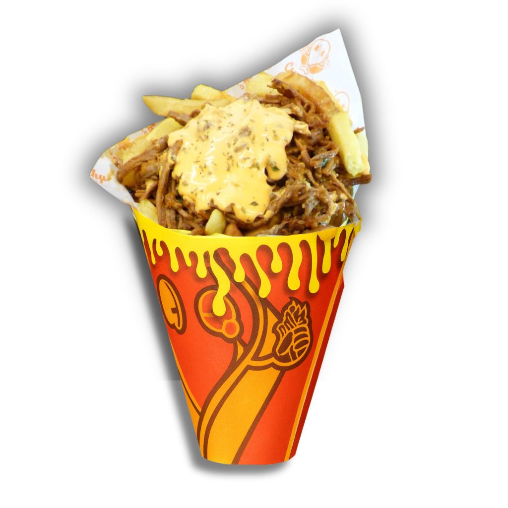 Cono con Carne Mechada